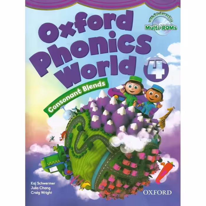 (Oxford Phonics world 4 (SB+WB+2CD آکسفورد فونیکس ورلد