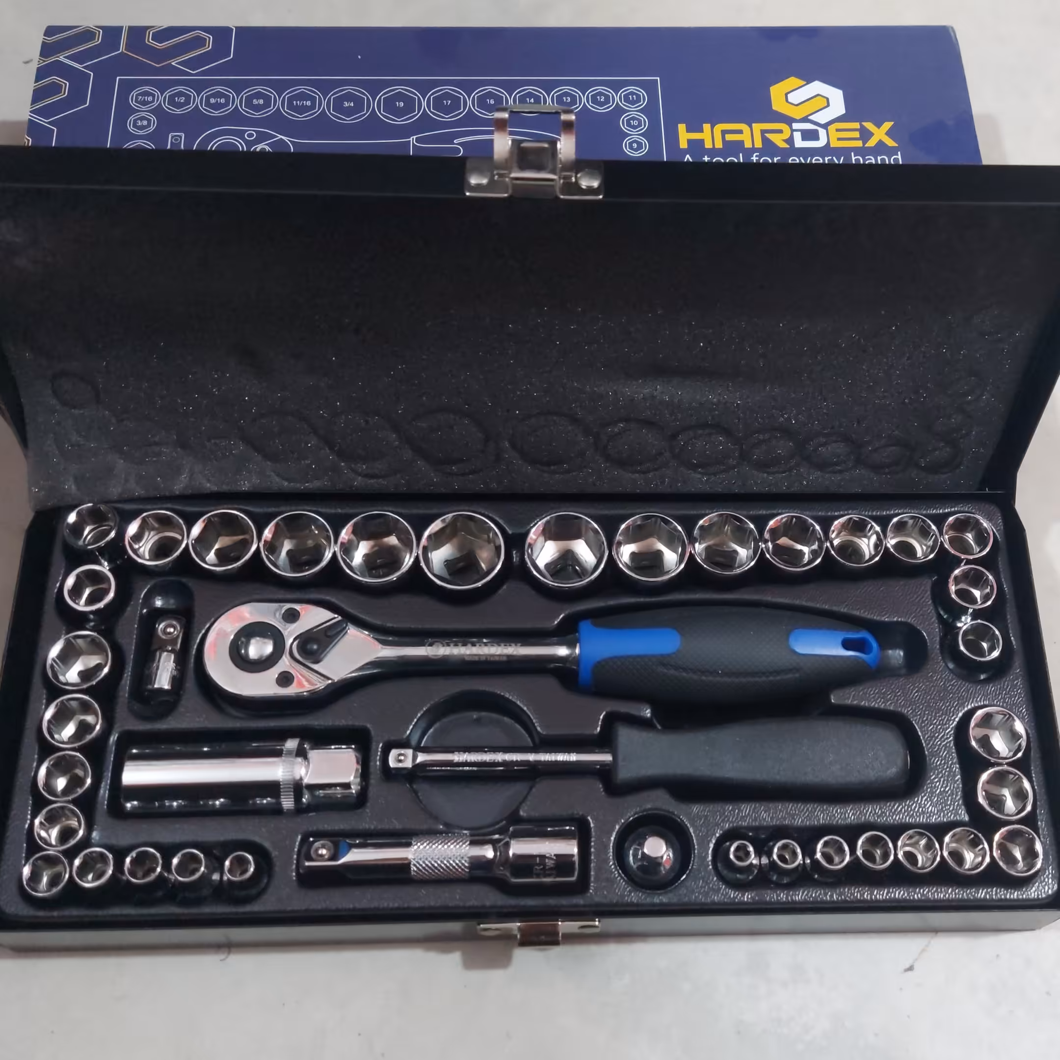 آچار بکس جعبه بکس درایو یک دوم و یک چهارم هاردکس 40 پارچه