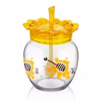 ظرف عسل خوری طرح گل 