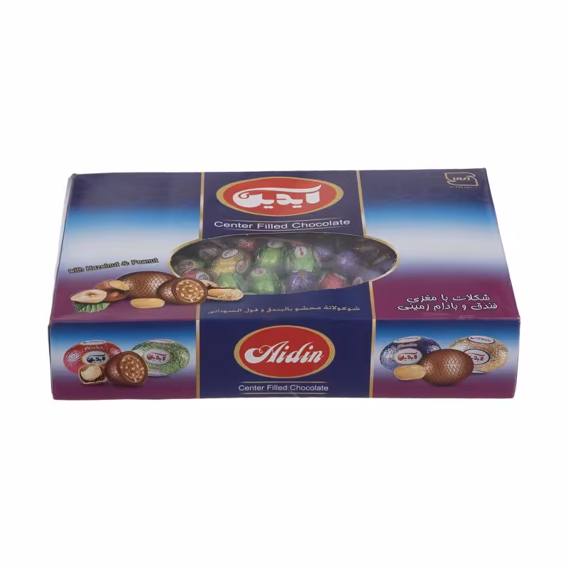 شکلات تخم مرغی با مغز فندق و بادام زمینی آیدین - 1 کیلوگرم