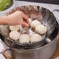 ظرف بخار پز استیل سایز متوسط