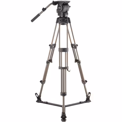 سه پایه فیلمبرداری لیبک مدل Libec RSP-750 Professional Aluminum Tripod System with Floor-level Spreader for ENG Setups