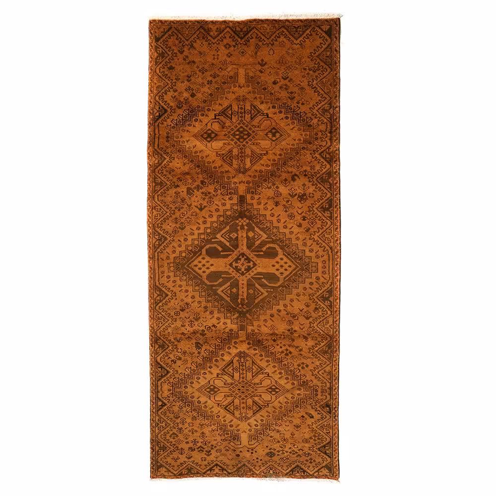 فرش دستبافت رنگ شده سه متری مدل وینتج کد  4101117-1