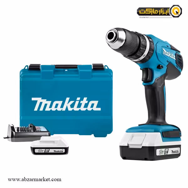 دریل شارژی چکشی ماکیتا لیتیوم 18 ولت مدل HP457DWE