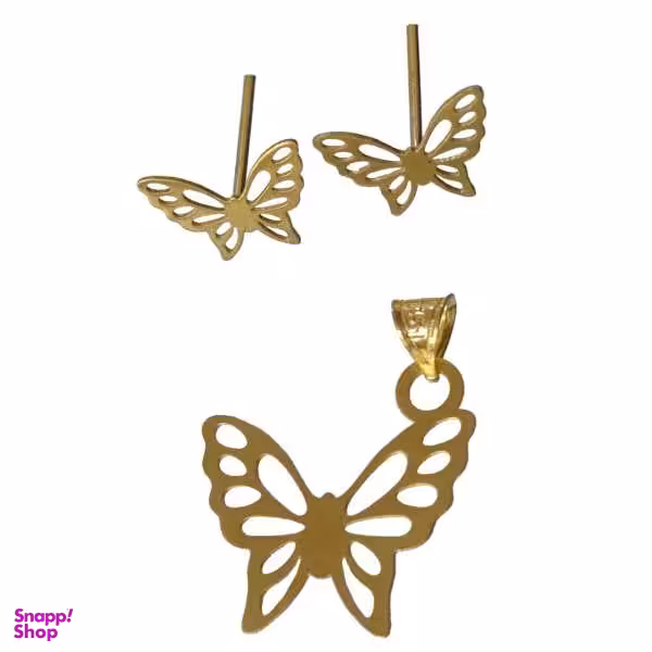 نیم ست طلا 18 عیار کانیار گالری مدل L12