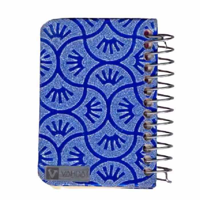 دفترچه یادداشت 100 برگ وحدت طرح اسلیمی کد 12