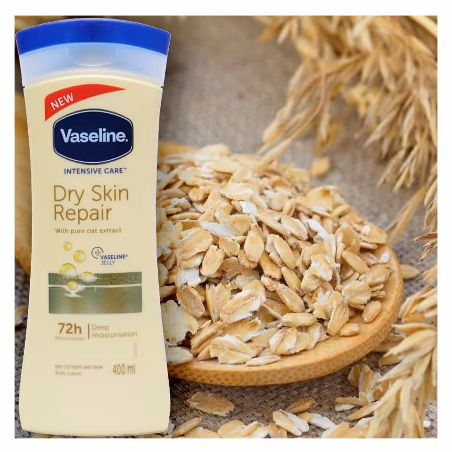 لوسیون بدن وازلین اصلی حاوی عصاره جو  حجم 400 میلی لیتر