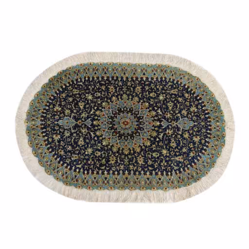 فرش دستبافت نیم متری طرح قم کد 1105700