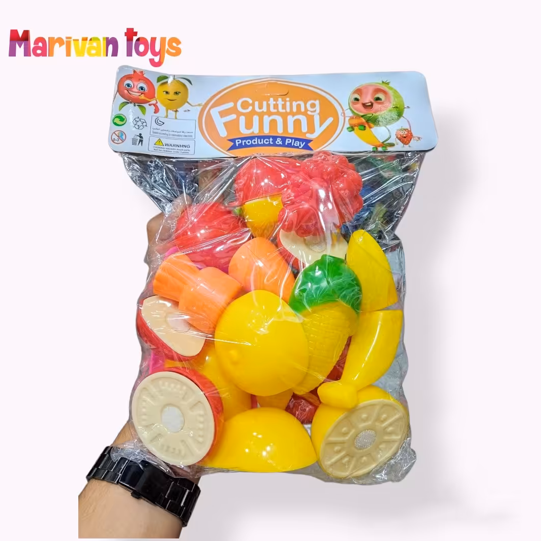 اسباب بازی میوه برشی 14 عددی با وسایل همراه 