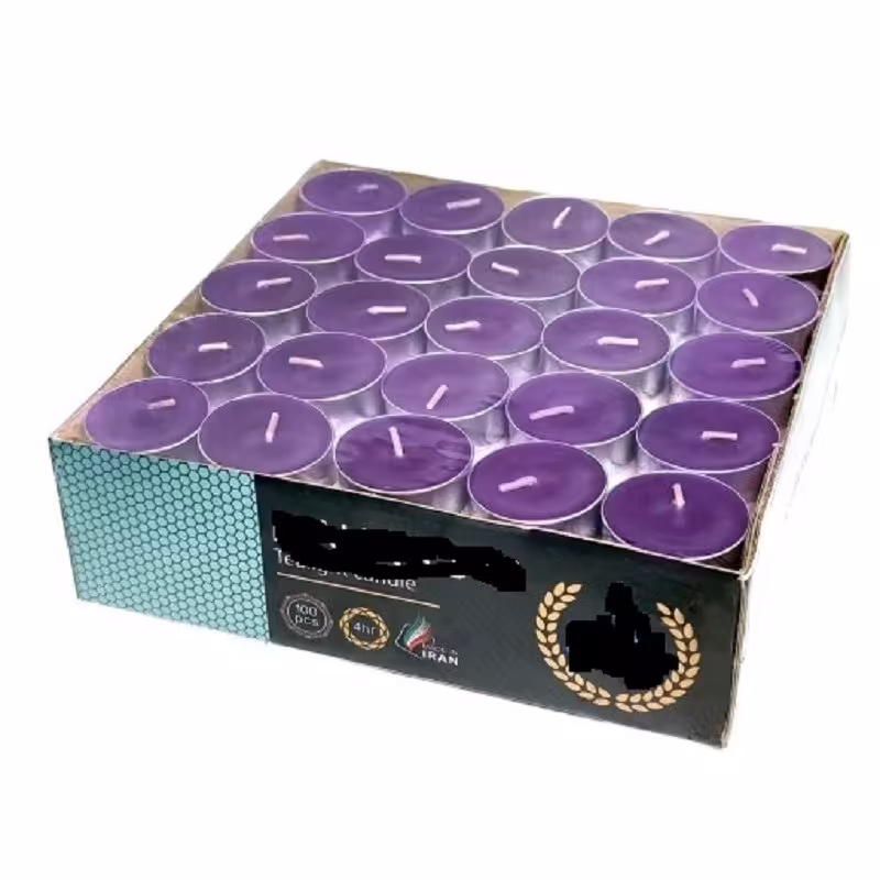 شمع وارمری 4 ساعت سوز بنفش بسته 1 عددی