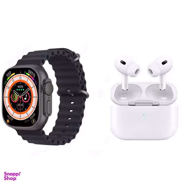 ساعت هوشمند مدل X9 Ultra به همراه ایرفون بی سیم بلوتوثی AirPods Pro 2
