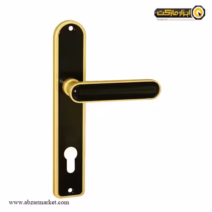دستگیره پلاک لوکس دلتا زرد و مشکی مدل 021/21