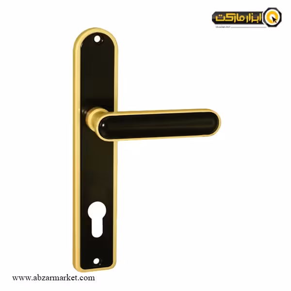 دستگیره پلاک لوکس دلتا زرد و مشکی مدل 021/21