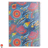 دفتر مشق 80 برگ سیمی مجلد طرح گلبرگ آپادانا