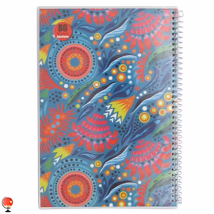 دفتر مشق 80 برگ سیمی مجلد طرح گلبرگ آپادانا