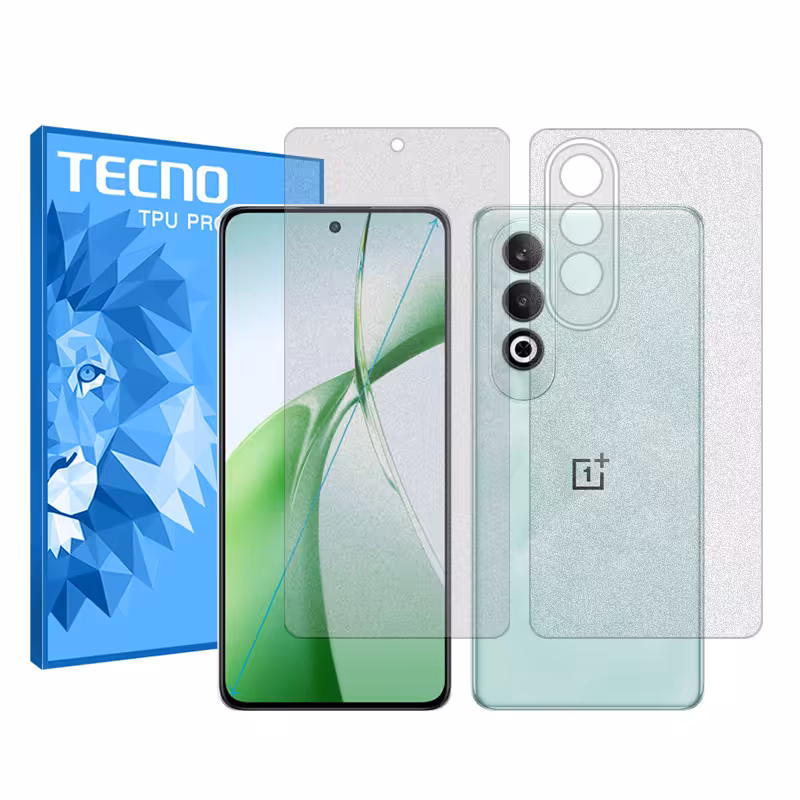 گلس صفحه نمایش و پشت گوشی وان پلاس Nord CE4 مدل هیدروژلی مات برند تکنو کد SS