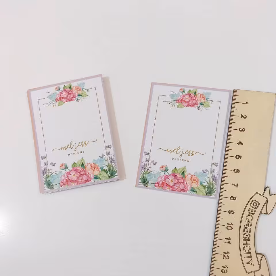 کارت گیفت طرح گل رنگارنگ کوچک بسته 50 عددی