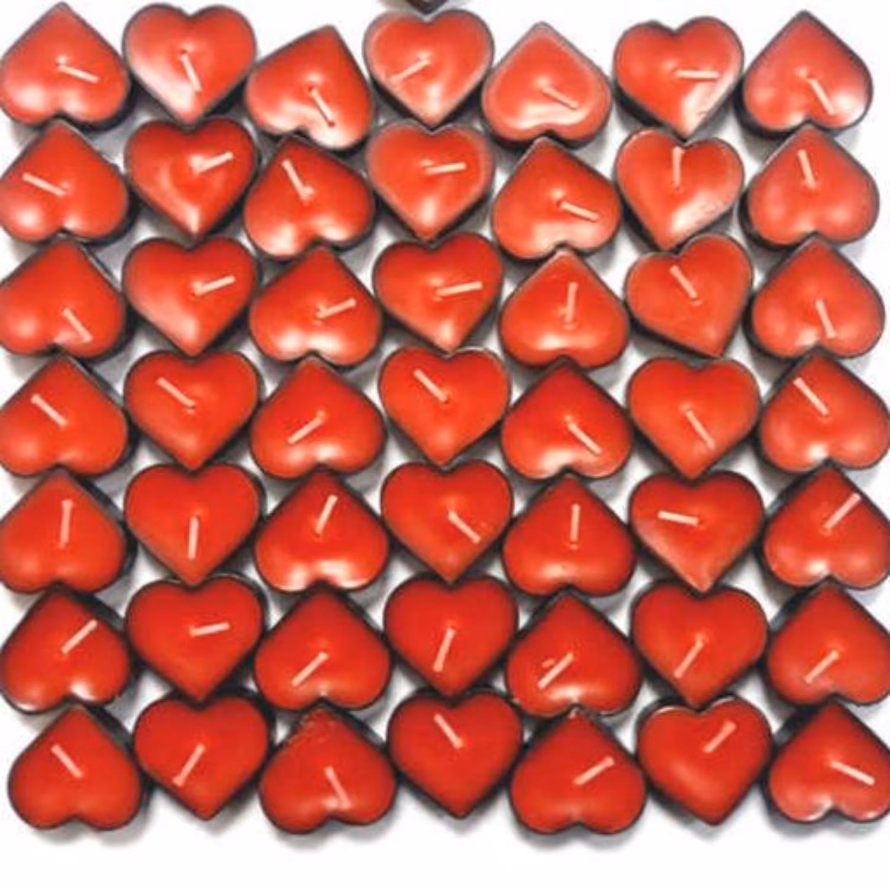 شمع وارمر قلبی بسته 50 عددی دارای رنگبندی