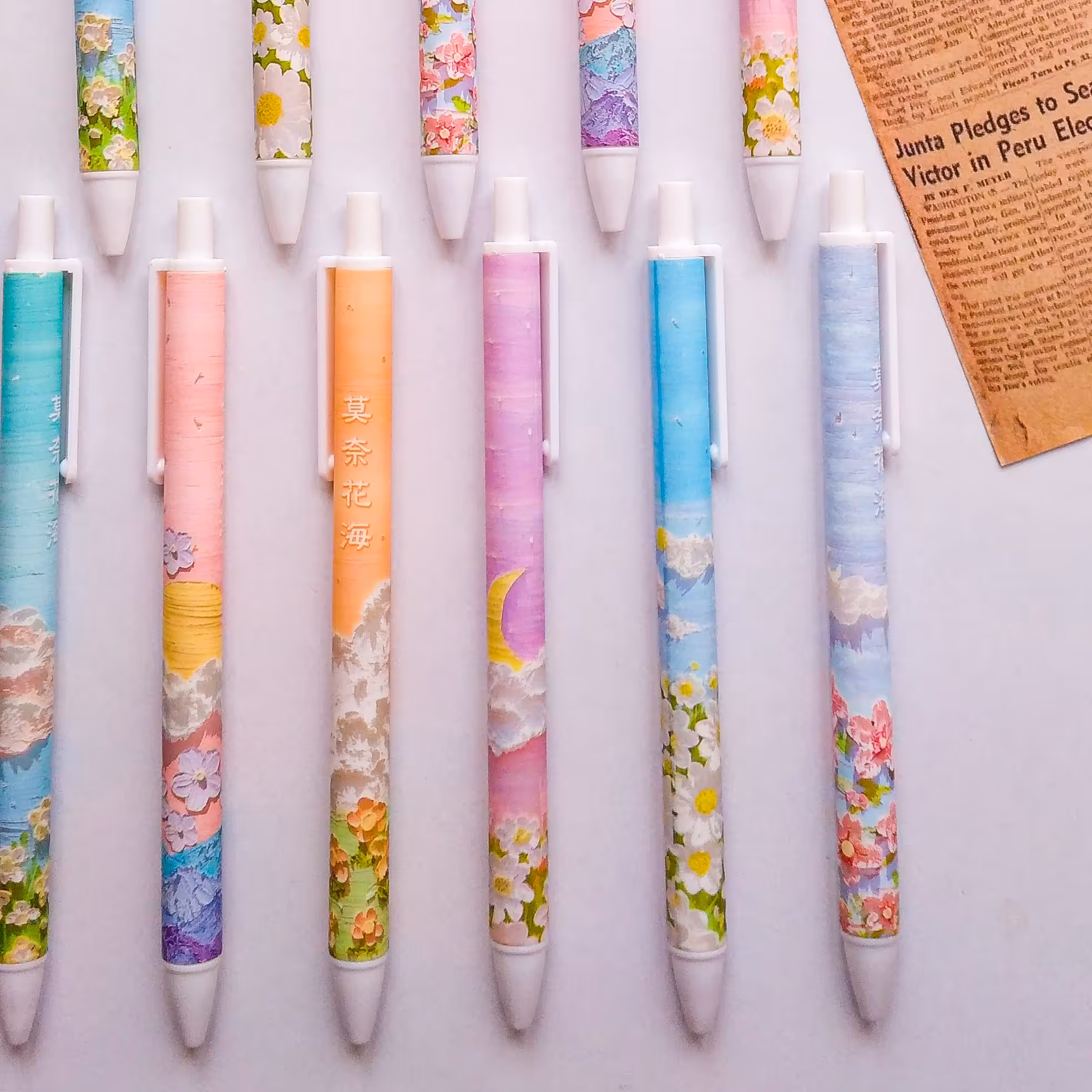 روان نویس فشاری طرح گل جوهر مشکی کیفیت عالی