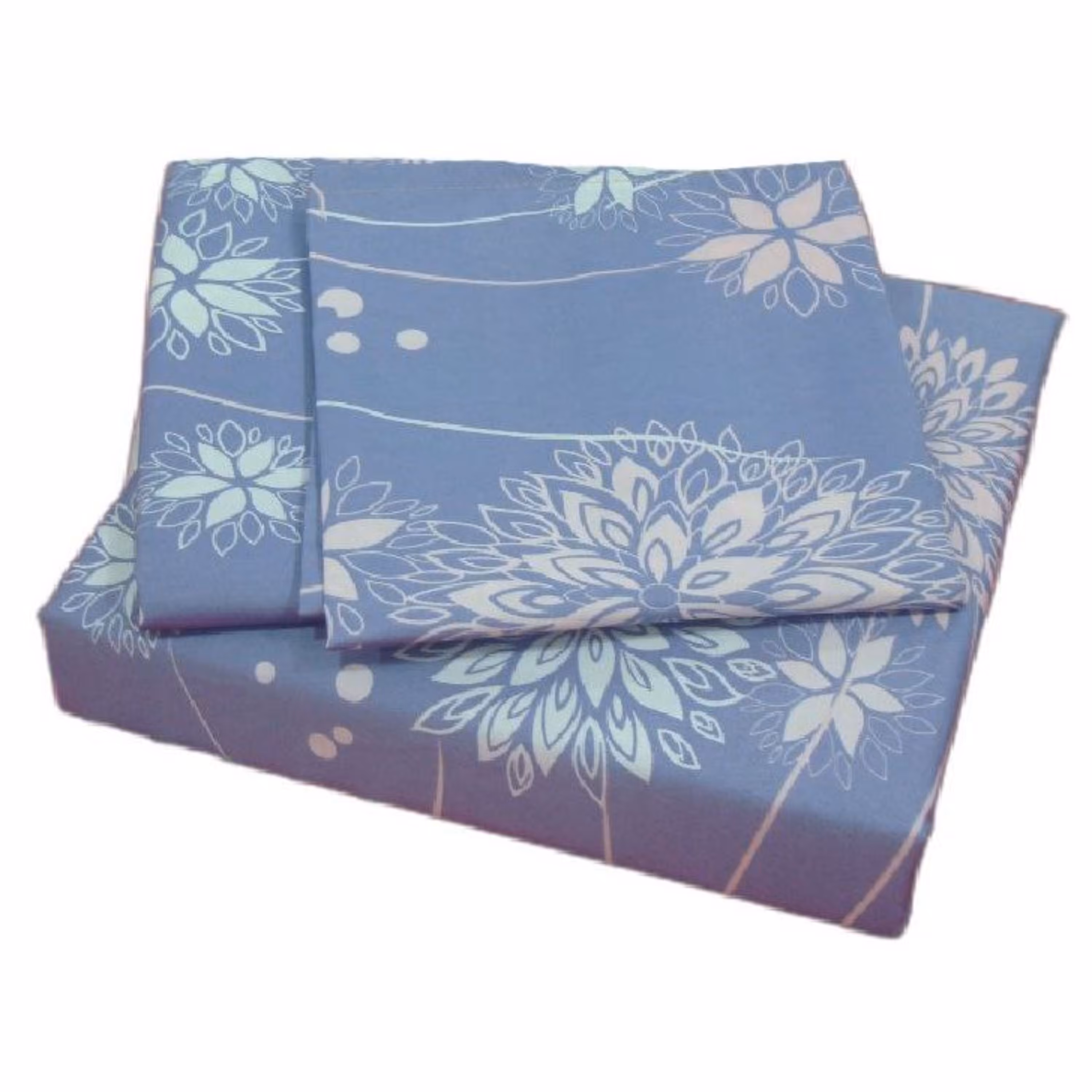 نیم ست روتختی دونفره ملحفه کشدار و روبالشی طرح قاصدک 3