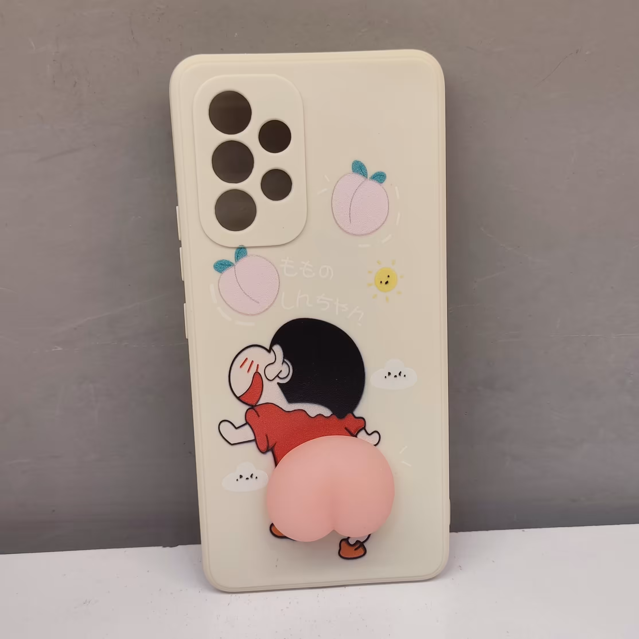 قاب گوشی پسرک هلویی نرمالو مدل  A53 5g سفید