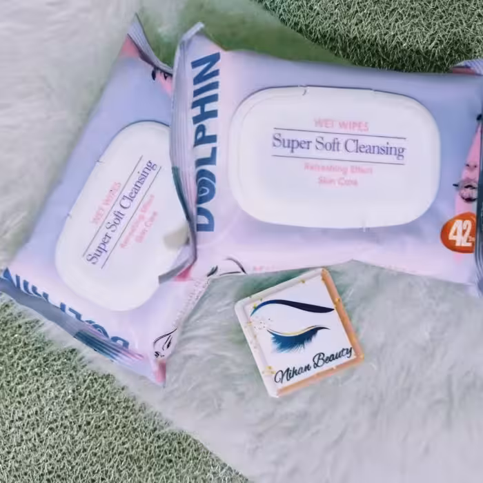 دستمال مرطوب پاک کننده آرایش دلفین و پاک کننده منافذ پوستی