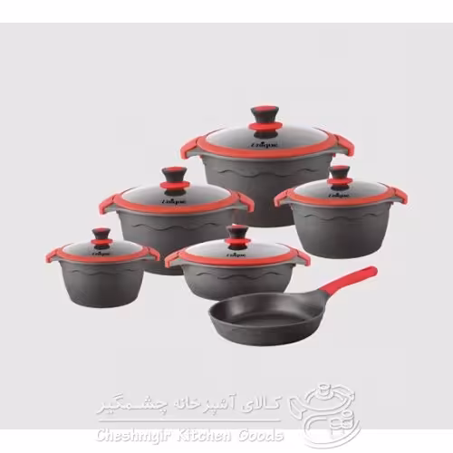 سرویس قابلمه یونیک 11 پارچه داخل سرامیک UN-8725