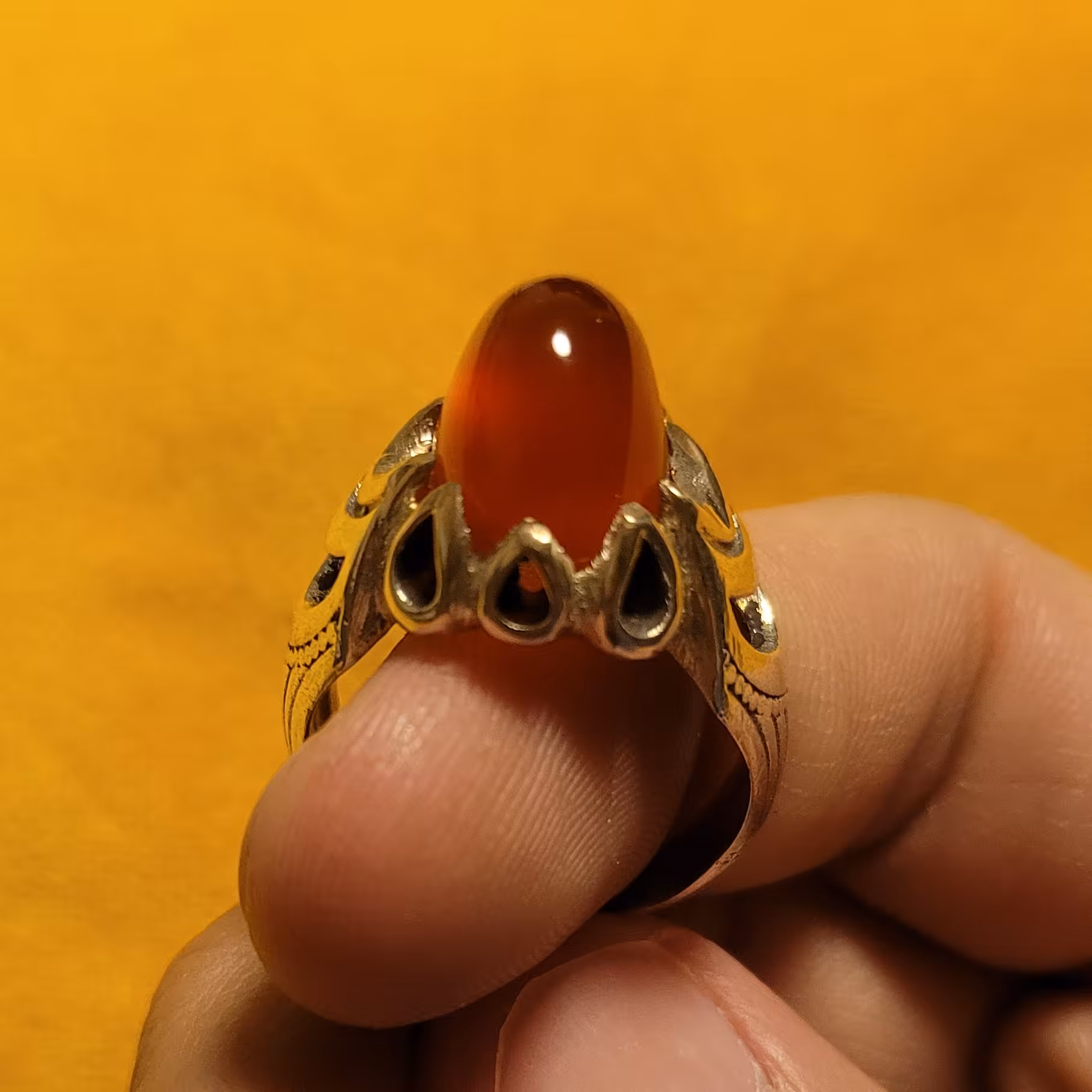 انگشتر نقره عقیق 