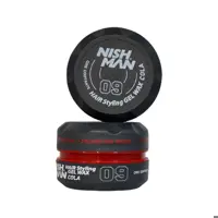 واکس مو نیشمن مشکی قرمز 09 مدل Nishman Hair Styling Gel Wax COLA حجم 150 میل | فروشگاه ارس ترک