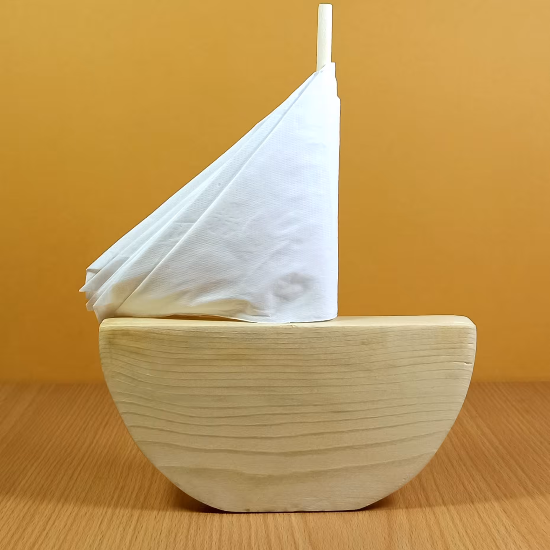 استند دستمال سفره طرح قایق(رنگ دلخواه)