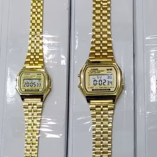  ست ساعت مچی زنانه و مردانه کاسیو نوستالژیک طلایی casio
