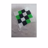 زیردیگی طرح چهارخونه قلاب بافی بافتنی زیر لیوانی رومیزی بافت