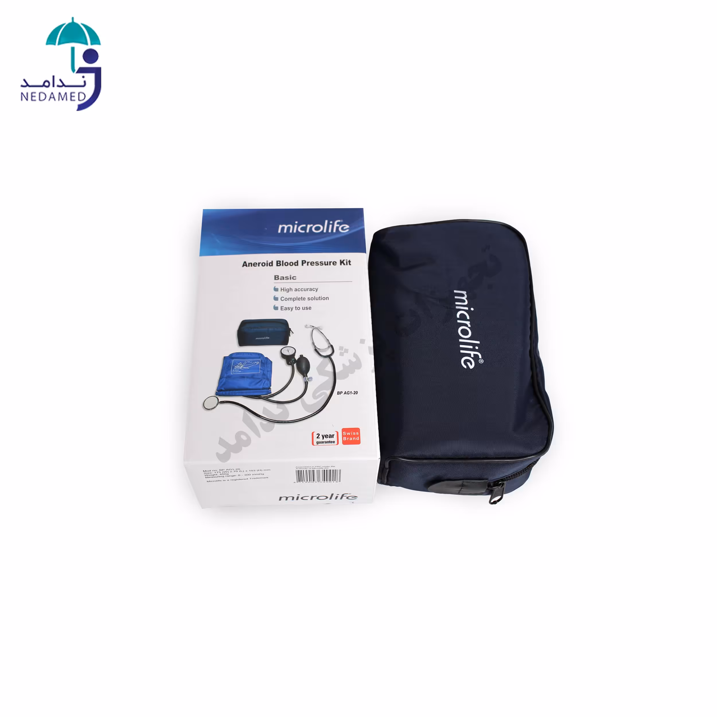 فشارسنج عقربه ای میکرولایف مدل BPAG1-20 همراه با گوشی