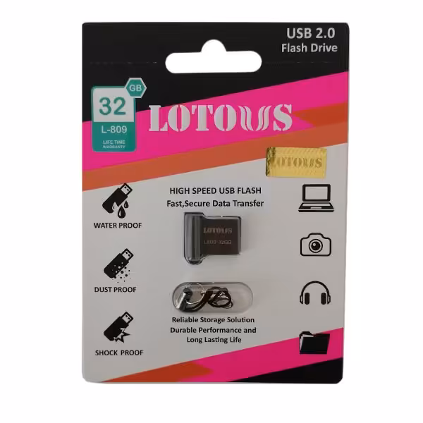 فلش مموری لوتوس مدل L809 champagn ظرفیت 32گیگابایت