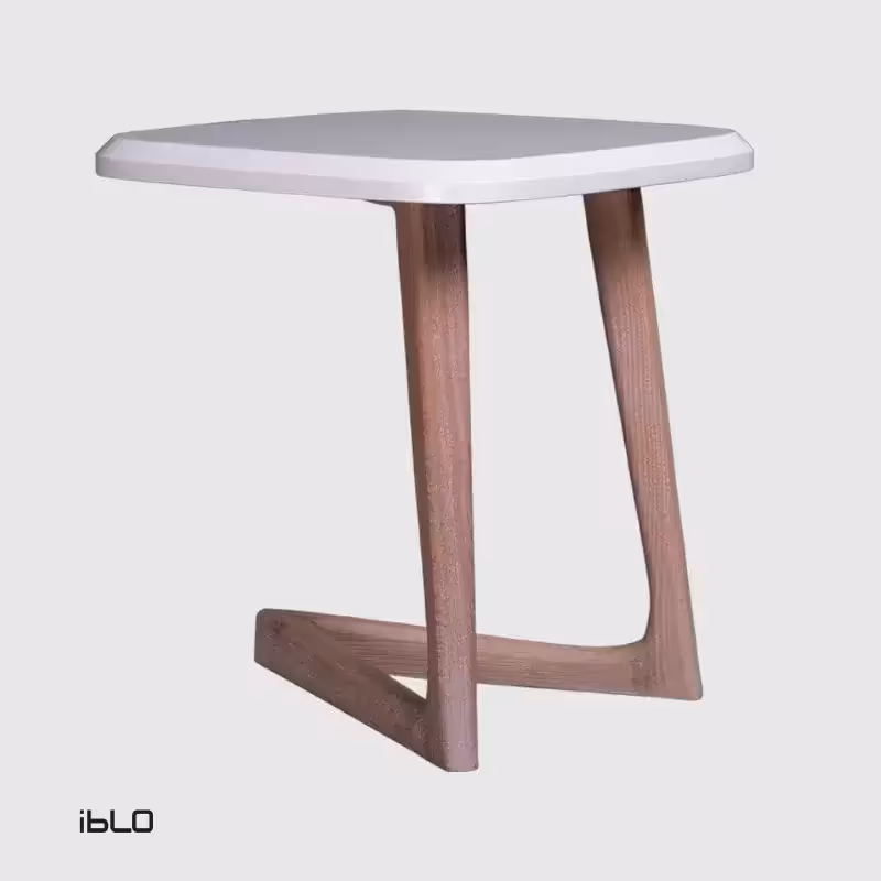 میز عسلی مدرن کولینز (صفحه سفید)