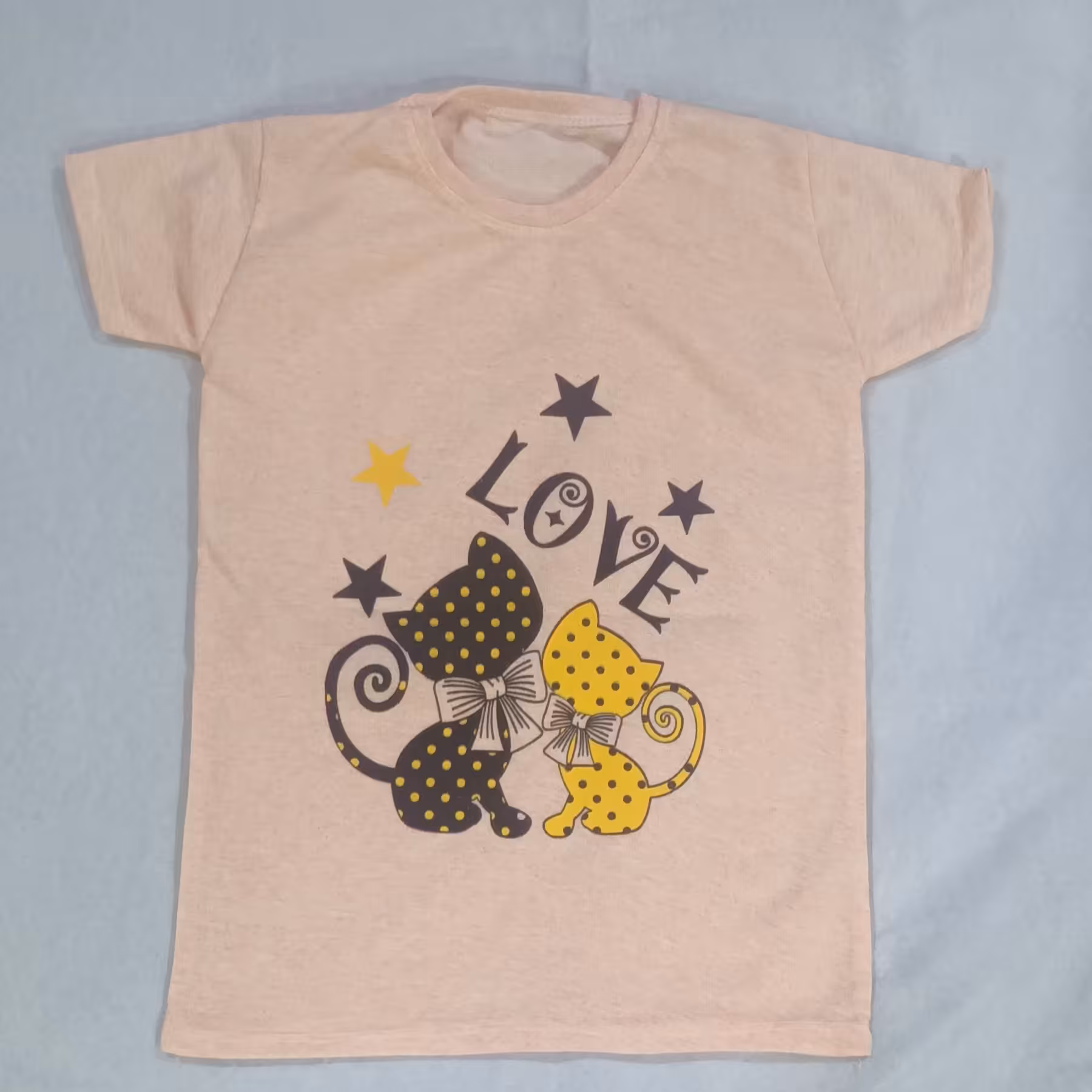 تیشرت تک دخترانه سایز 55