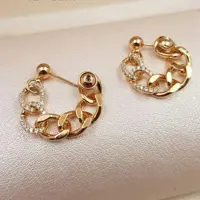 گوشواره با نگین های ریز ژوپینگ