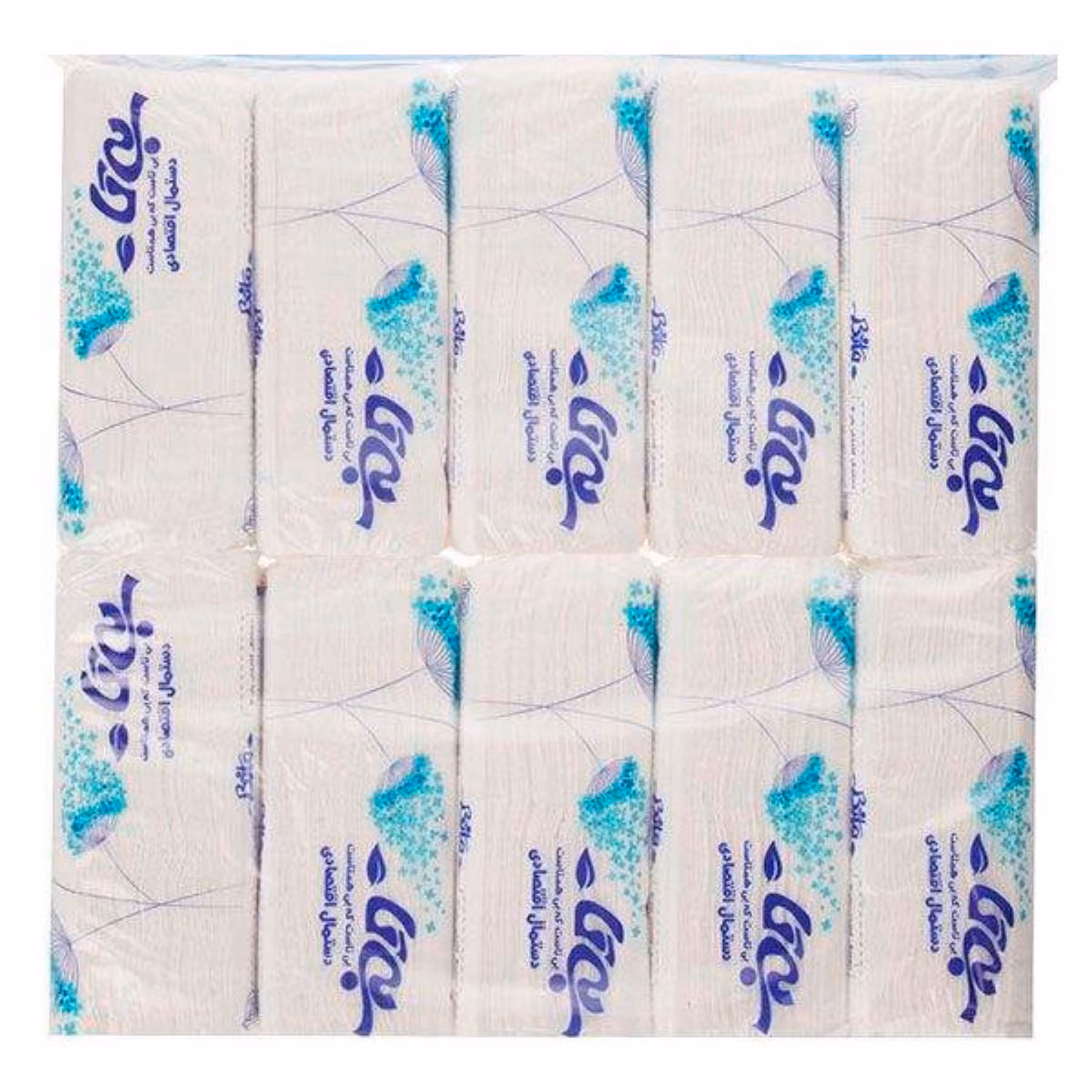 دستمال کاغذی اقتصادی بیتا حاوی ده بسته صد برگ دولا