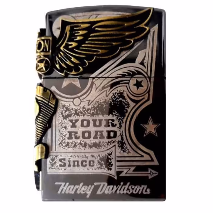 فندک طرح بال هارلی دیویدسون کد2000 فندک فندک طرح بال هارلی عندک شیک فندک خعن فندک جذاب فندک انجلی