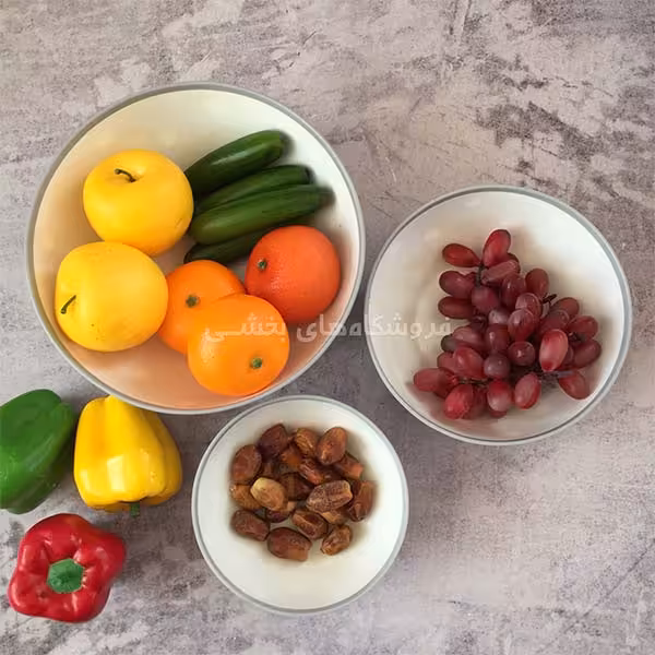 کاسه 3 تکه خالدار طرح ترک Happy Life