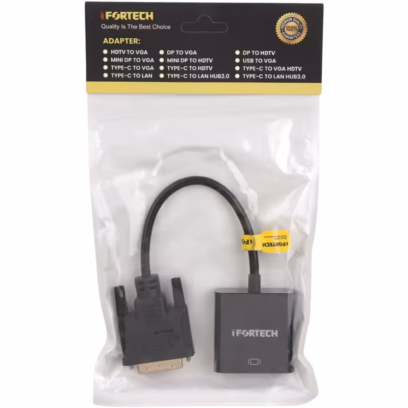 تبدیل DVI-D to VGA برد دار آی فورتک IFORTECH
