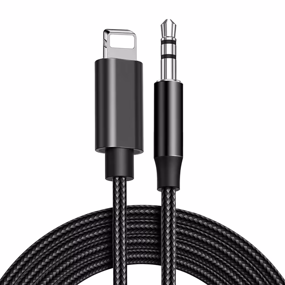 کابل تبدیل لایتنینگ به جک 3.5 میلی متری 2 متری الدنیو LSY82I