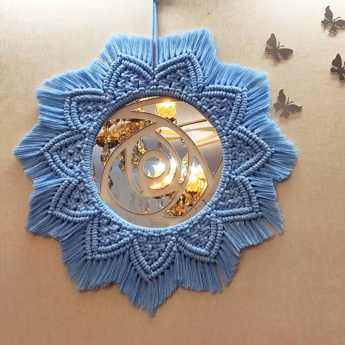 قاب آینه ، قاب عکس ، زیر بشقابی مکرومه