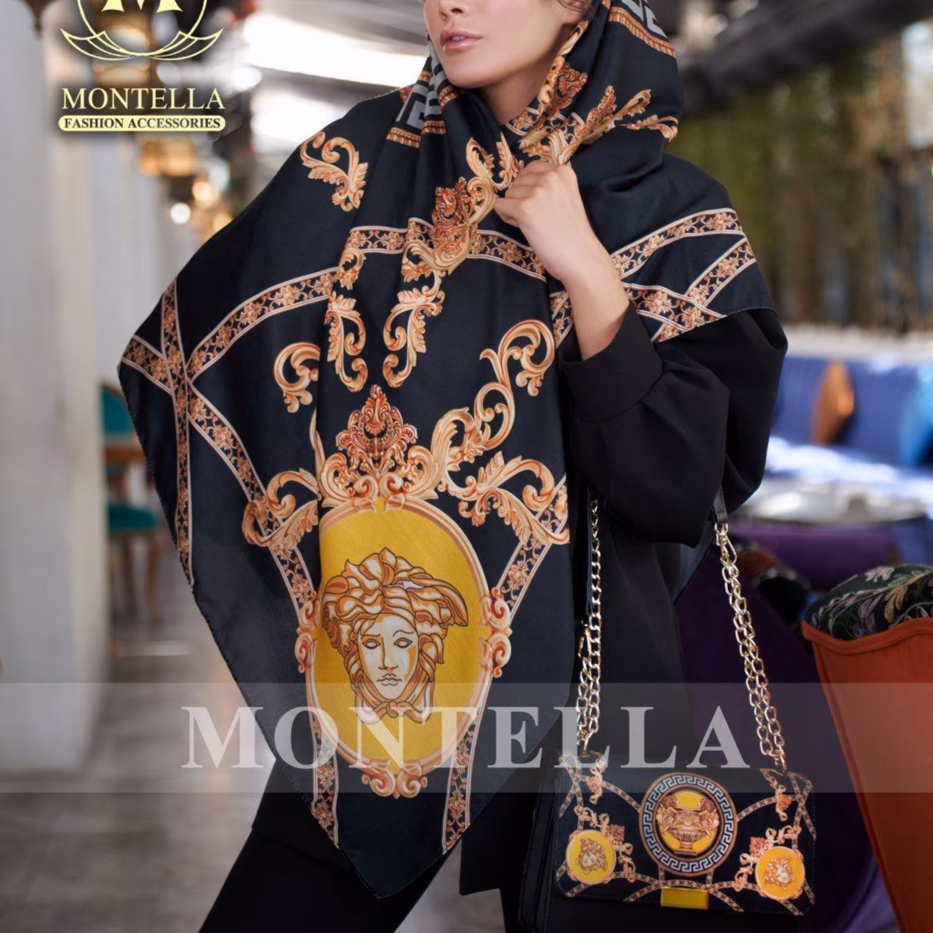 ست روسری -شال و کیف پاسپورتی