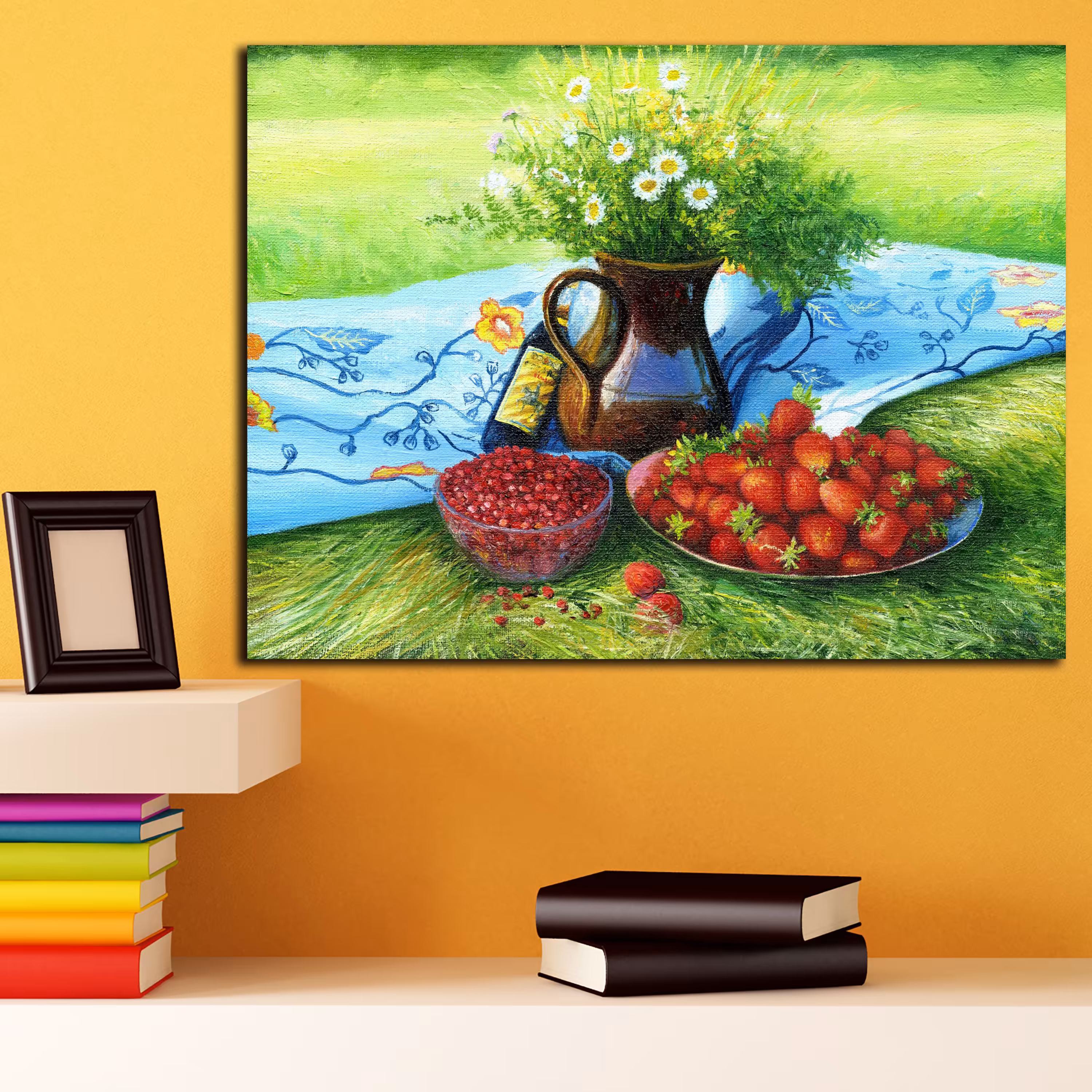 تابلو شاسی طرح نقاشی طبیعت کد 86 سایز 30x40 سانتیمتر