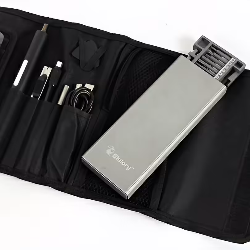 پیچ گوشتی شارژی بلولوری به همراه کیت 42 تایی جعبه فلزی