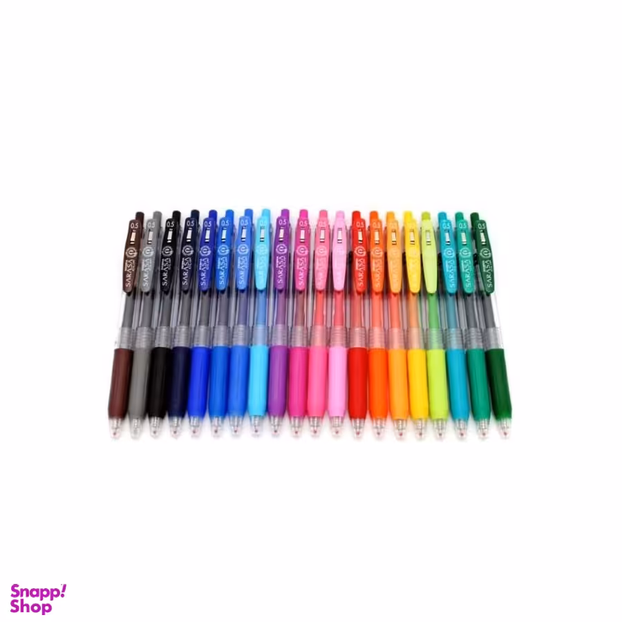 روان نویس 20 رنگ زبرا مدل ساراسا نوک ۰.۷ میلی متر بسته ۲۰ عددی