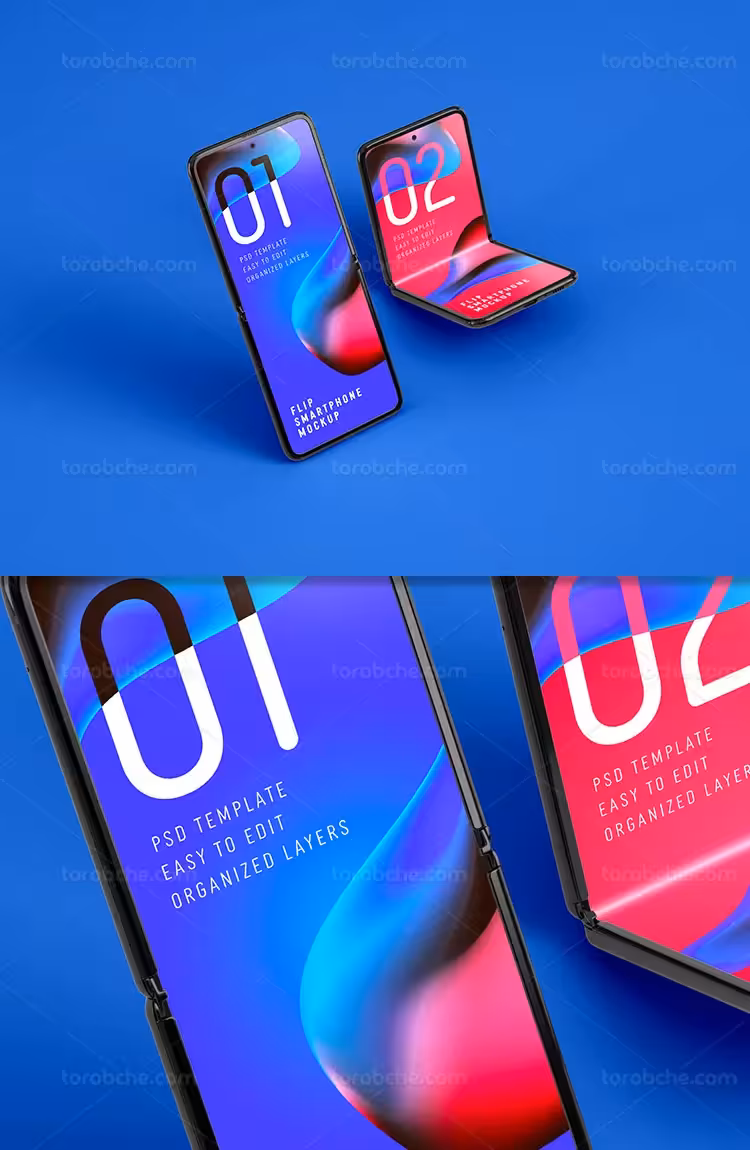 موکاپ موبایل با کیفیت | گرافیک با طعم تربچه