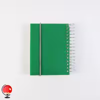 دفترچه یادداشت سیمی سبز آیلار
