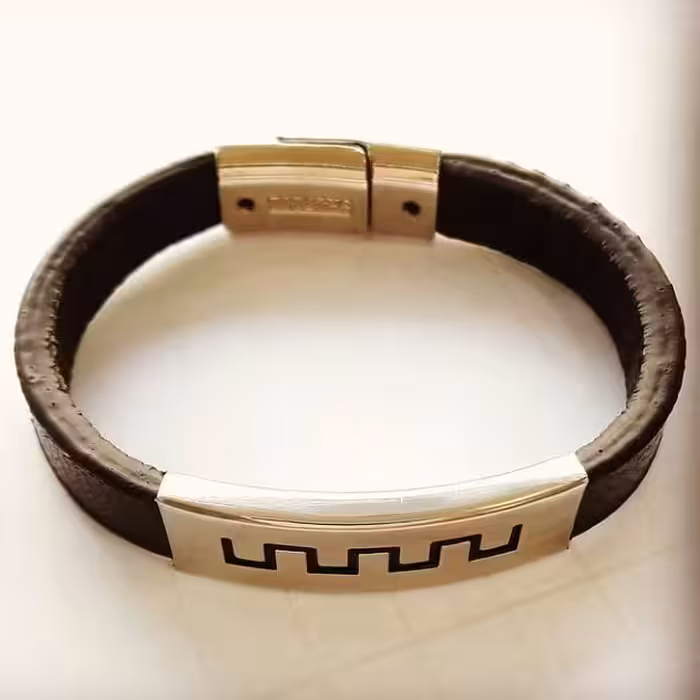 دستبند چرمی با بهترین یراق اصلی و کیفیت عالی چرم